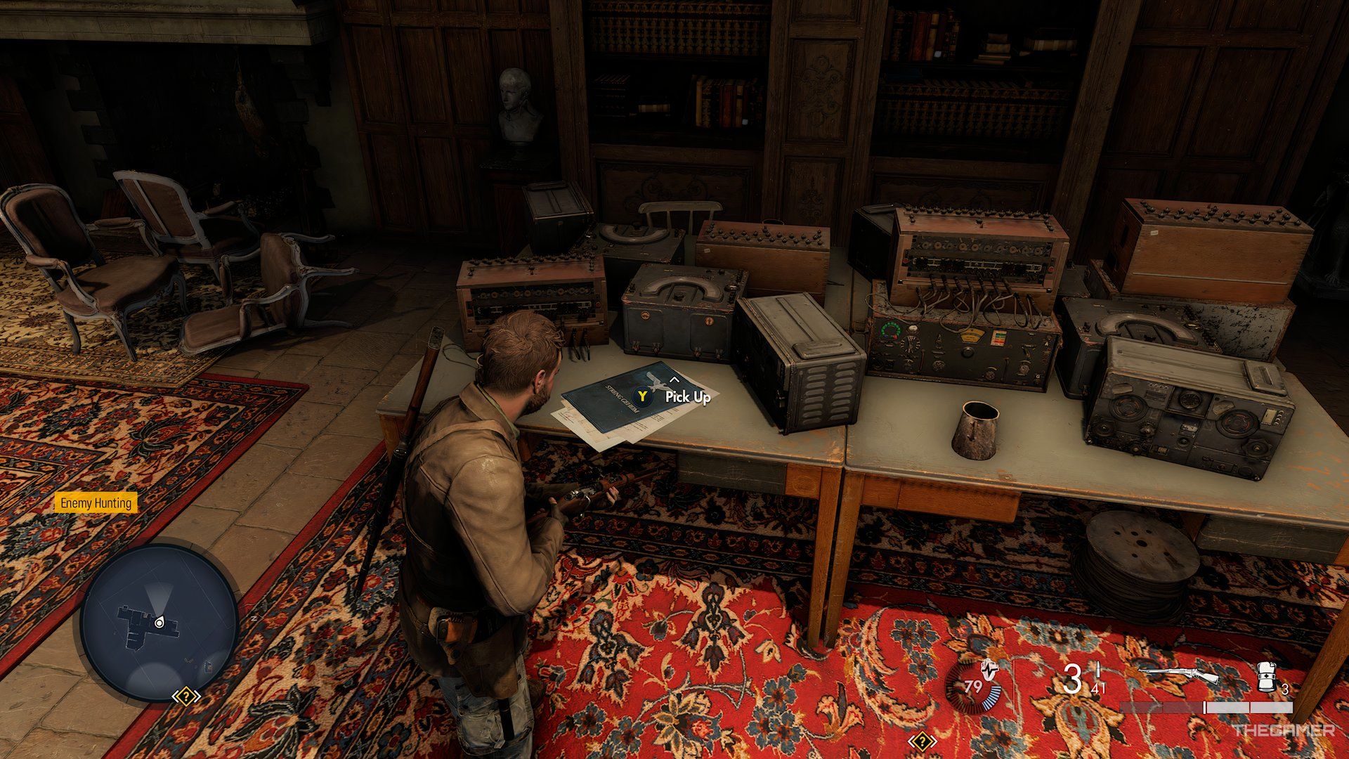 Classified Document #2 On Table In Citadel Building During Dead Drop In Sniper Elite: Resistance.