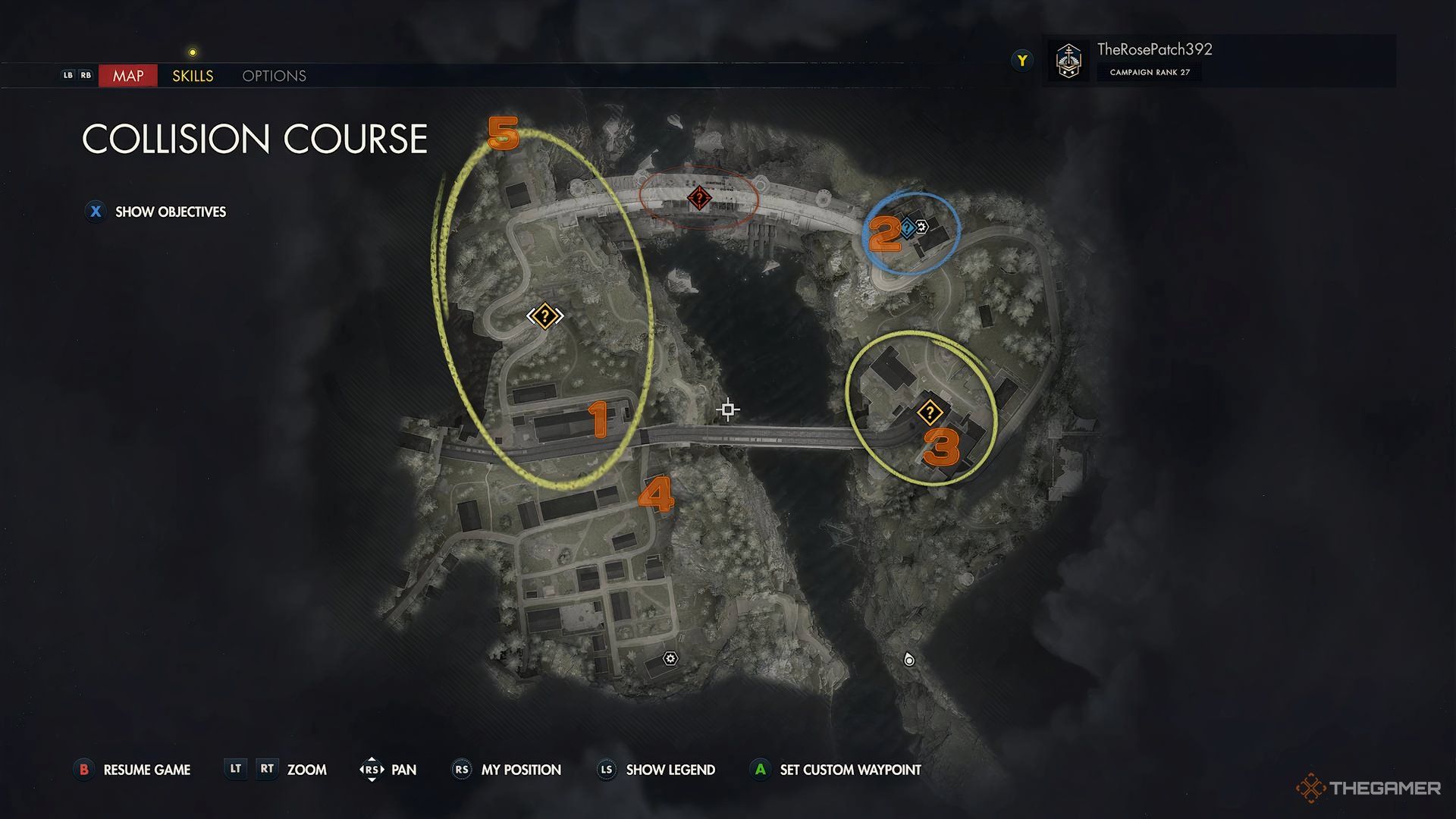 Map Locations Of Classified Documents During Collision Course In Sniper Elite: Resistance.