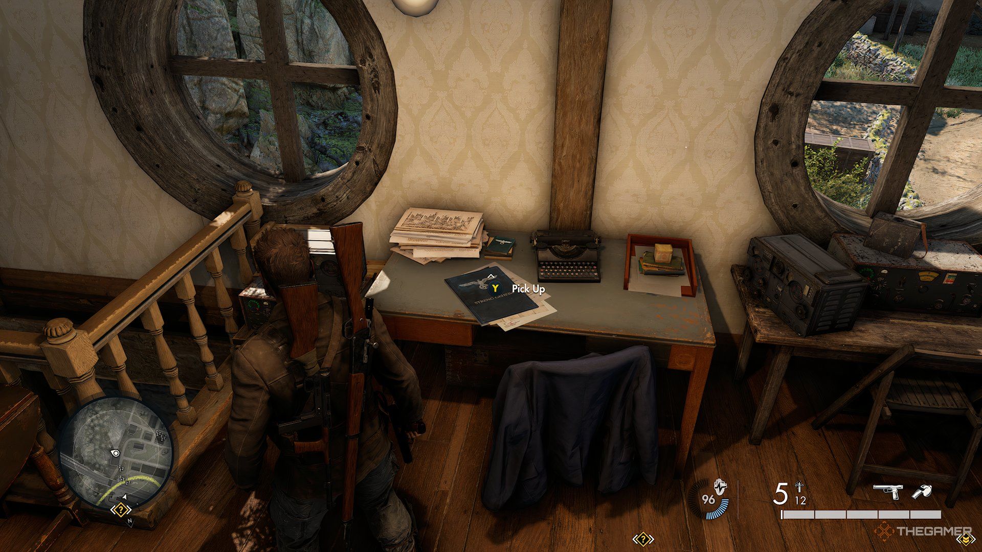 Document #4 On Table During Collision Course In Sniper Elite: Resistance.