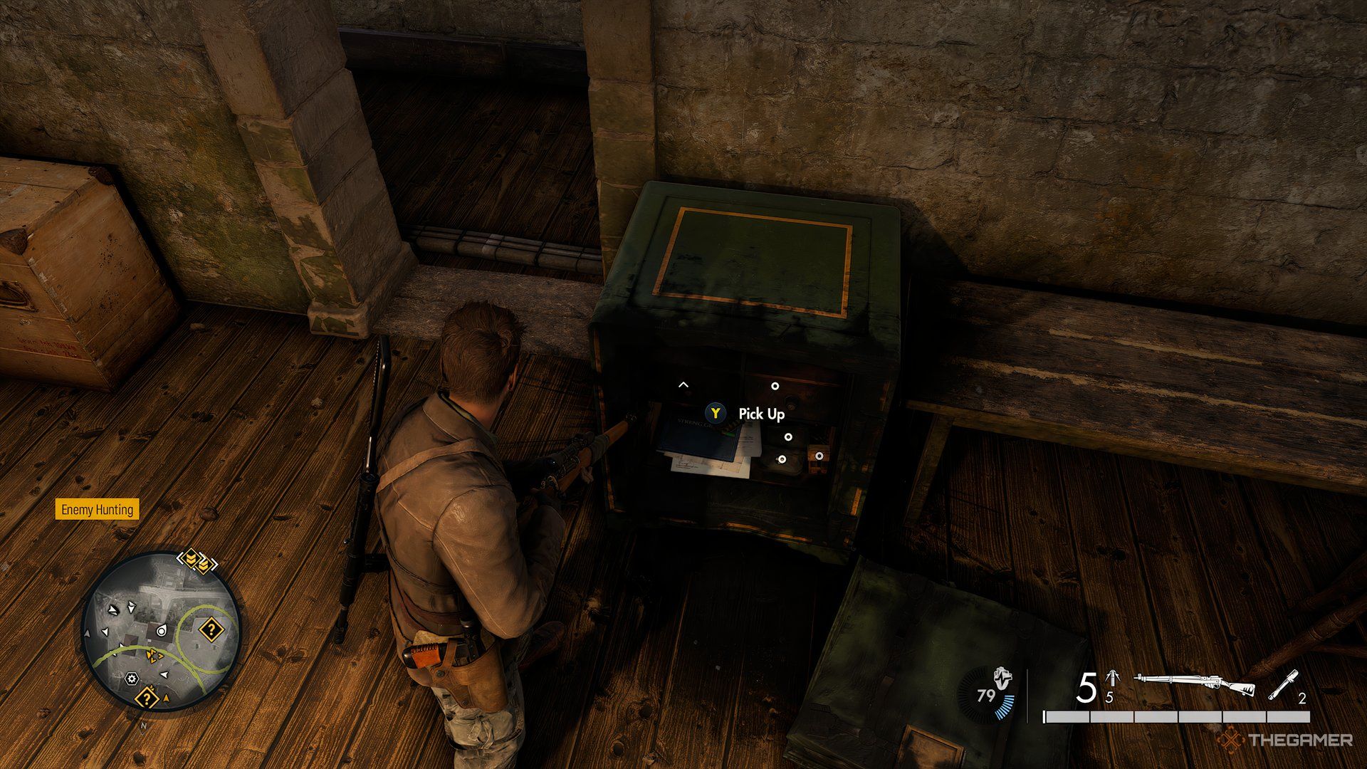 Document #4 Inside Safe During Assault On Fort Rouge In Sniper Elite: Resistance.