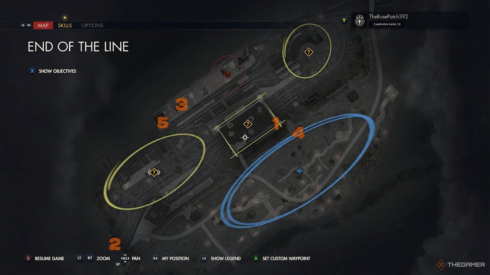 Map Locations Of Classified Documents During End Of The Line In Sniper Elite: Resistance.