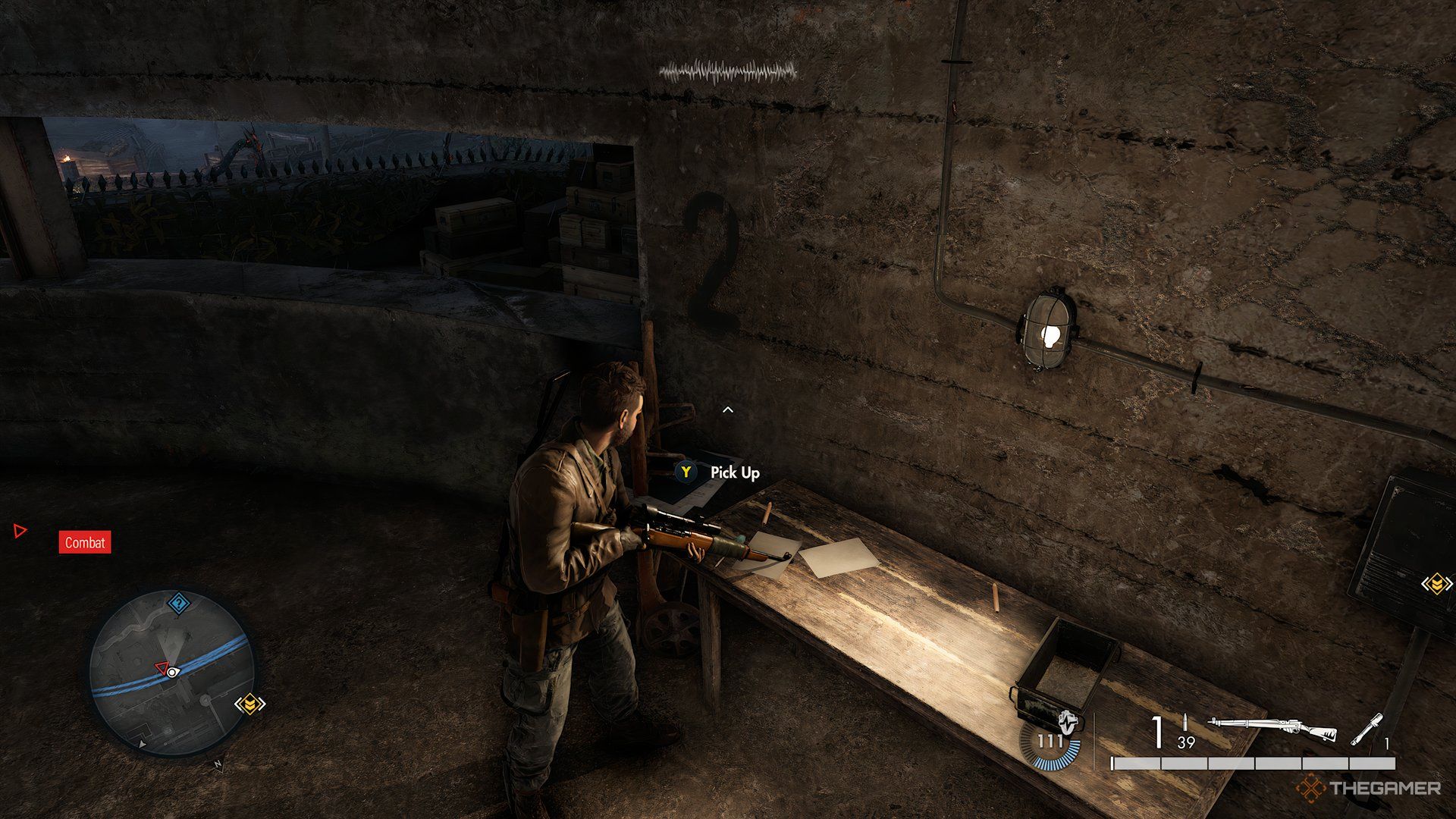 Finding Document #4 Inside Bunker 2 During End Of The Line In Sniper Elite: Resistance.