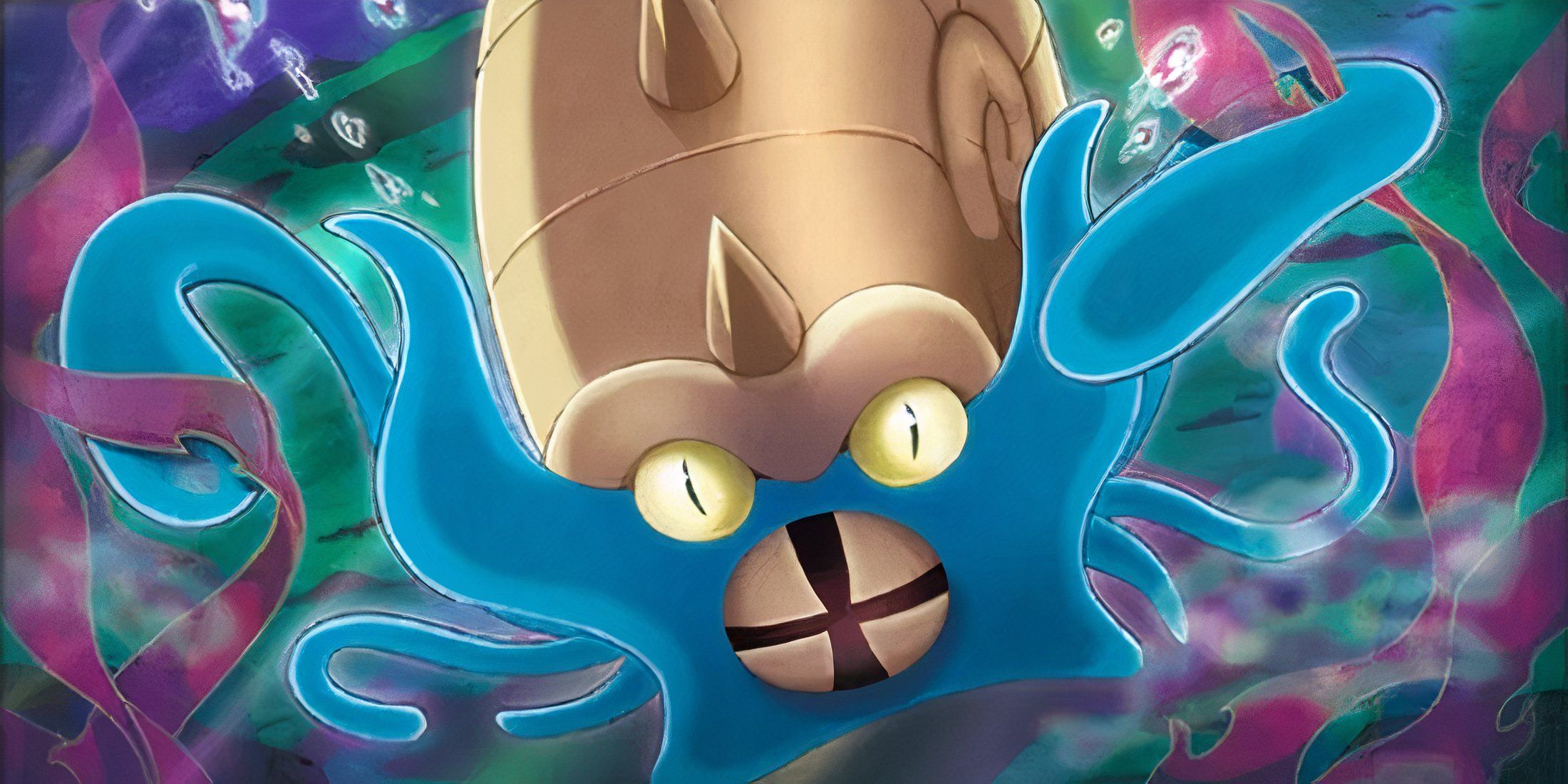 Omastar Pokemon Card Art