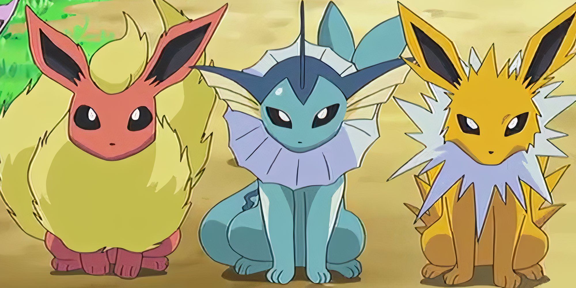 Flareon, Vaporeon and Jolteon In The Pokemon Anime