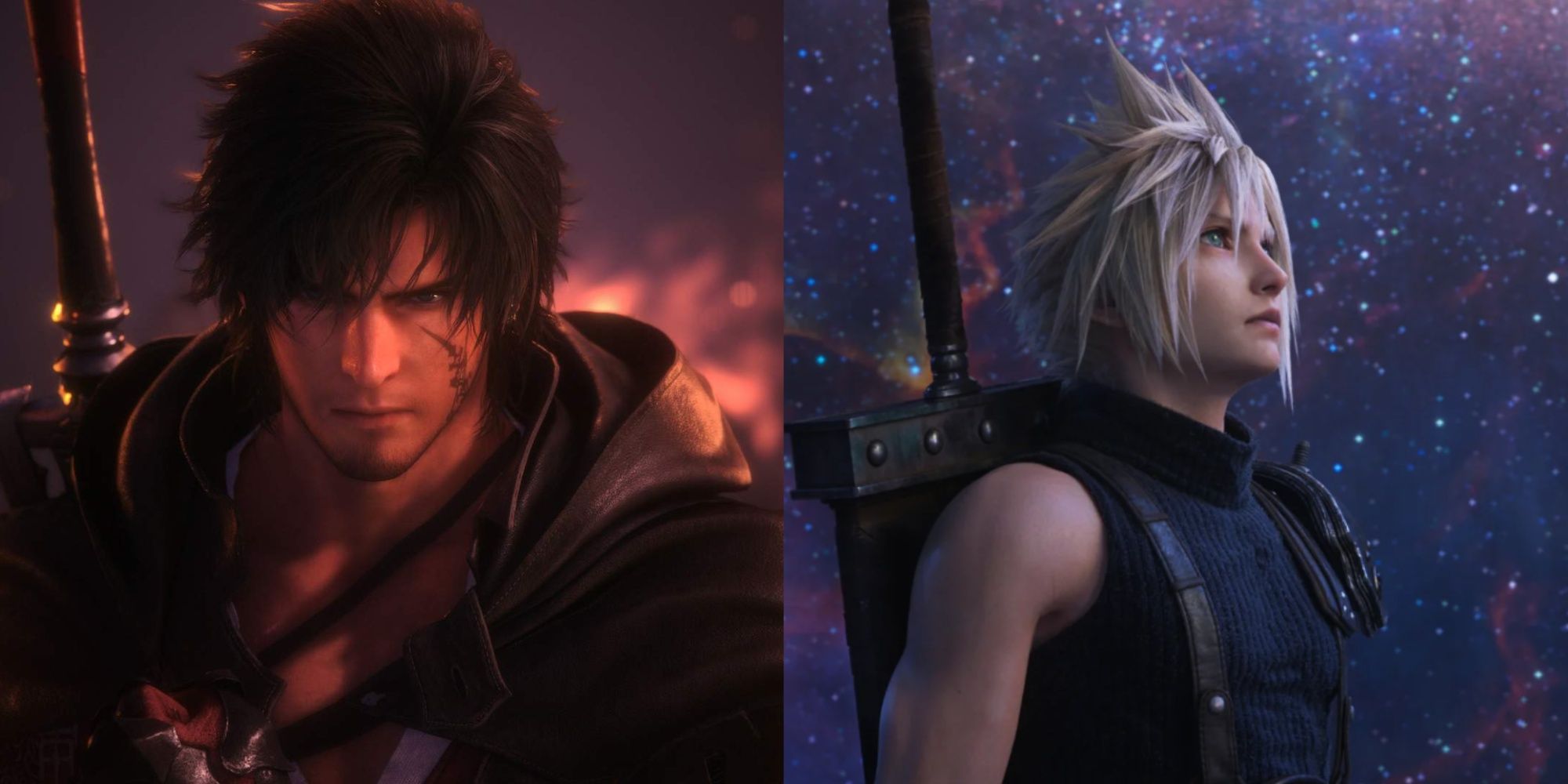 clive rosfield and cloud strife final fantasy