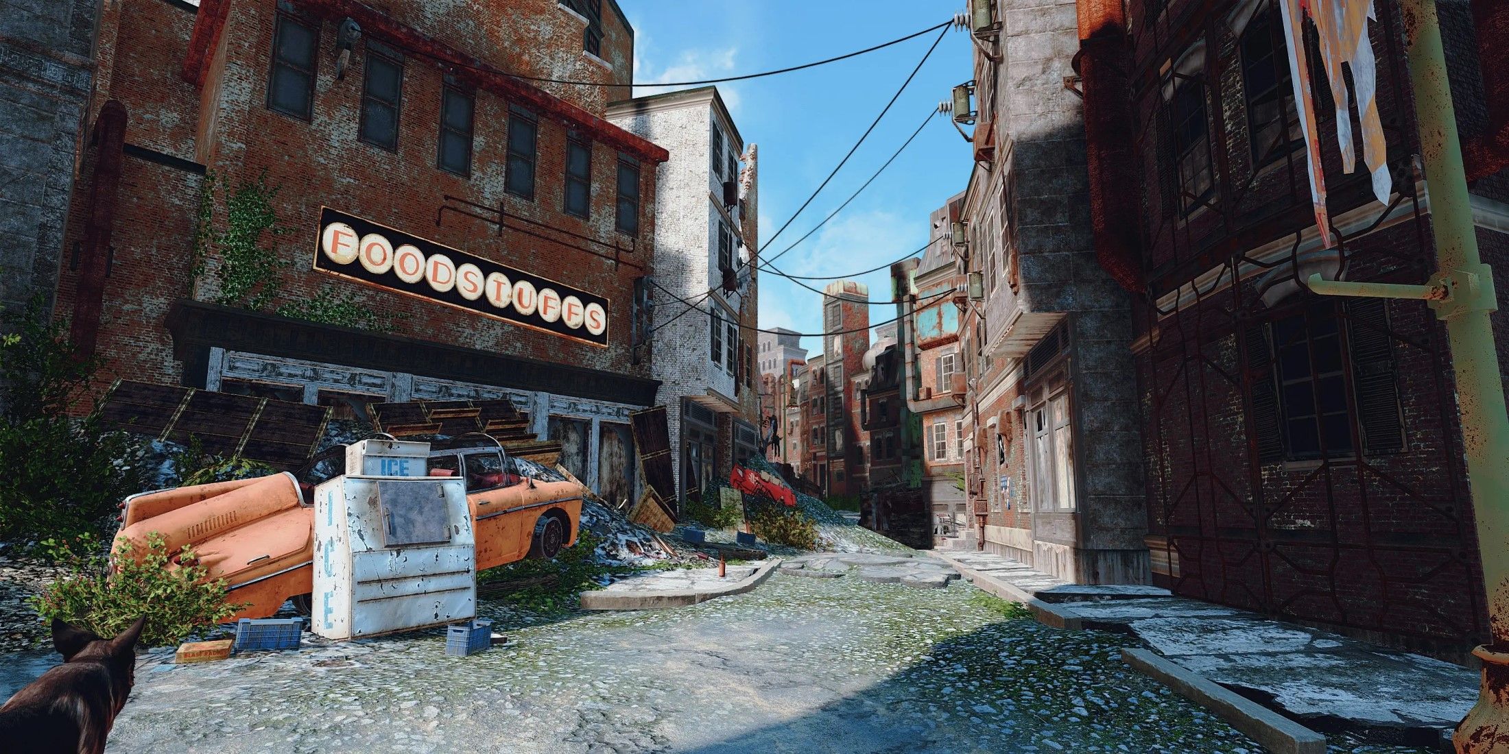 Fallout 4 HD textures mod city street