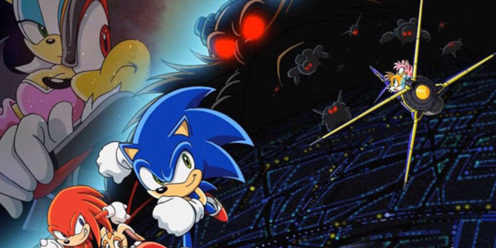 Sonic X promotional art for its Netflix debut.