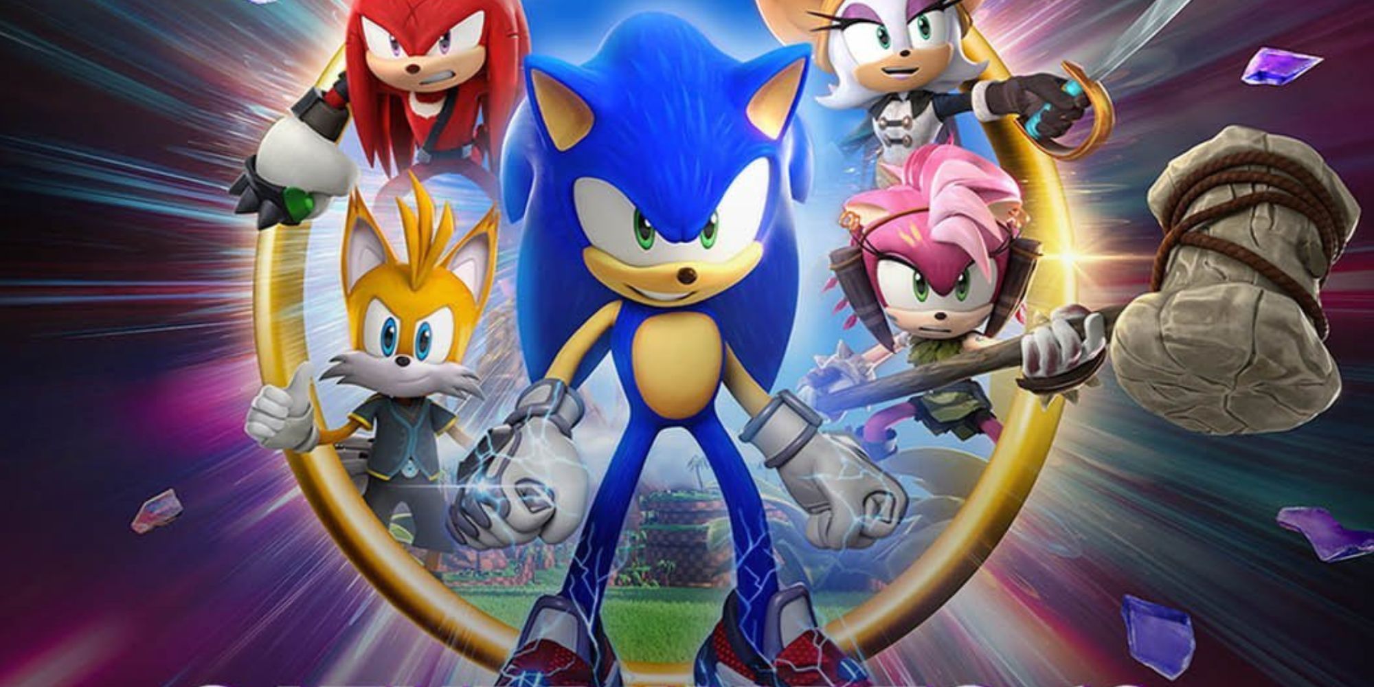 Sonic Prime poster featuring all the main characters.