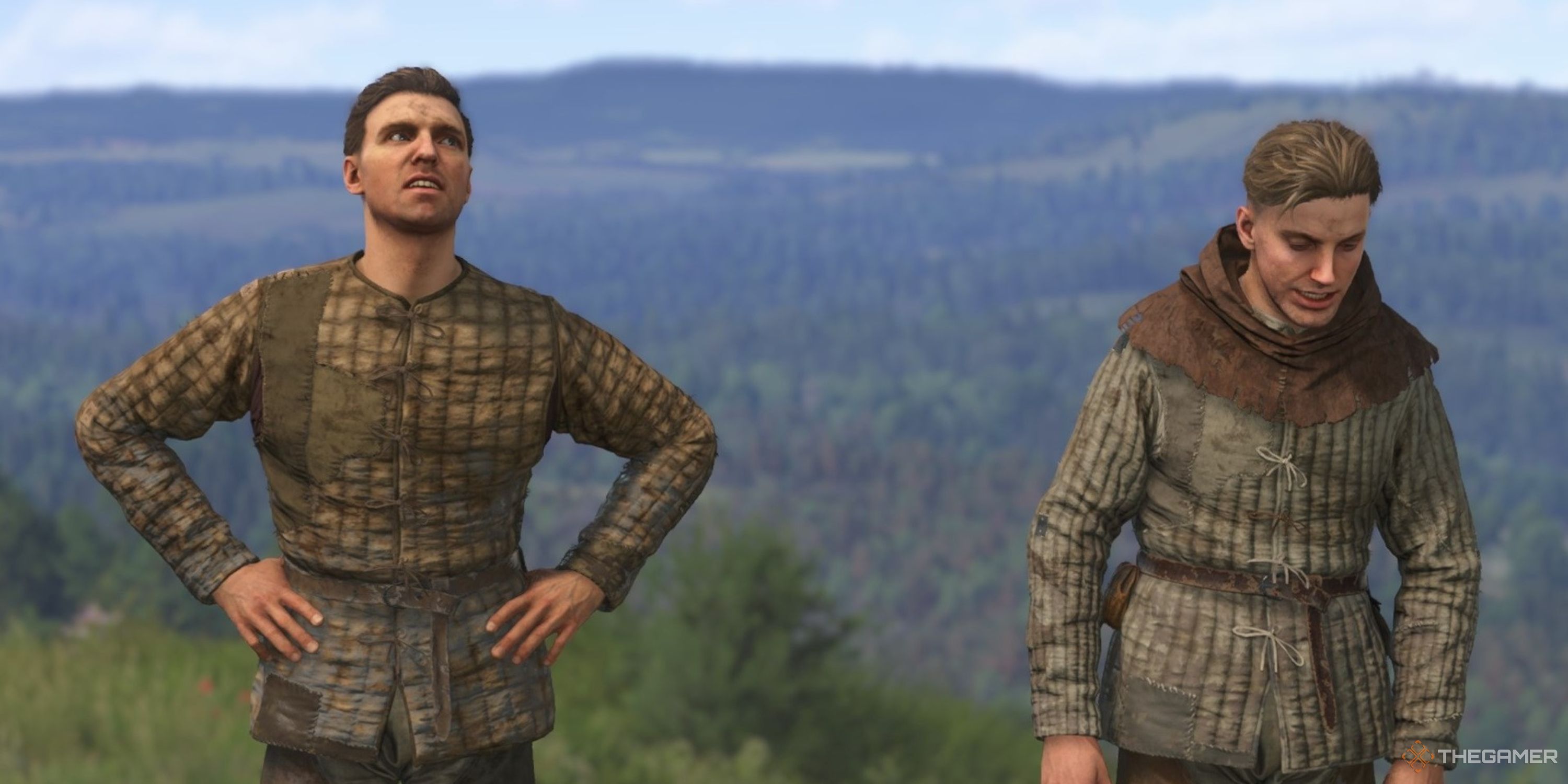 Hans and Henry standing right next to each other.