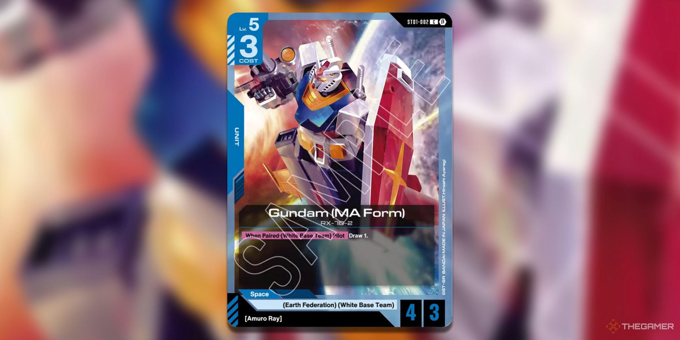 Gundam (MA Form) from Gundam Edition Beta Gundam Card GAme