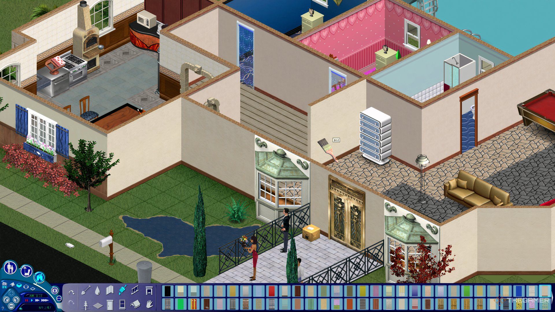 An image showing a household in The Sims.