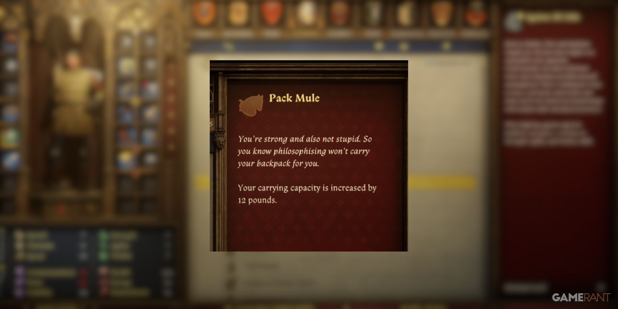 Pack Mule, one of the best early game perks in Kingdom Come Deliverance 2