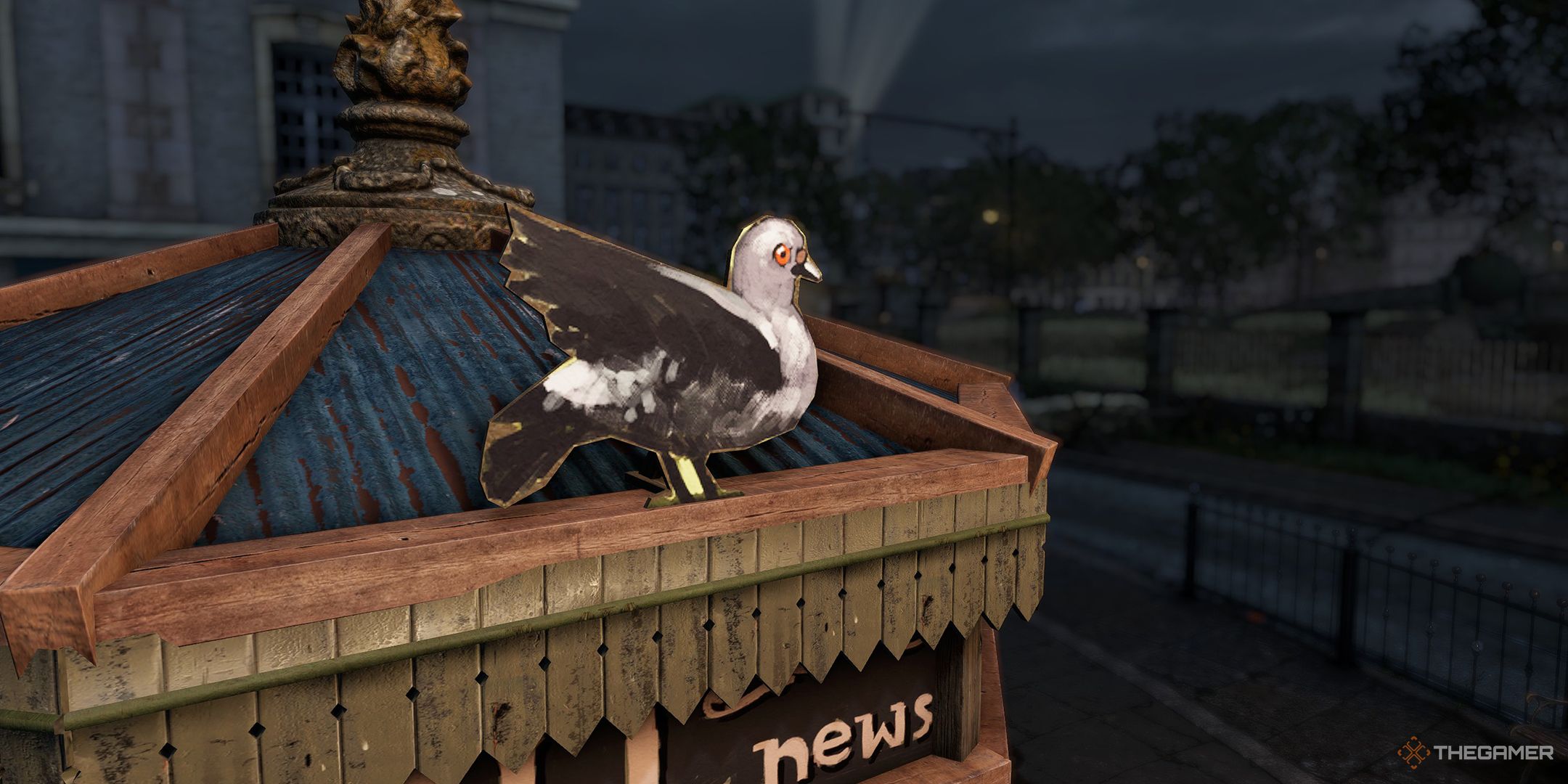 Cardboard pigeon in Sniper Elite Resistance.