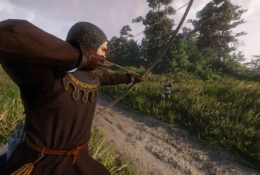 Using archery to kill someone in Kingdom Come: Deliverance 2