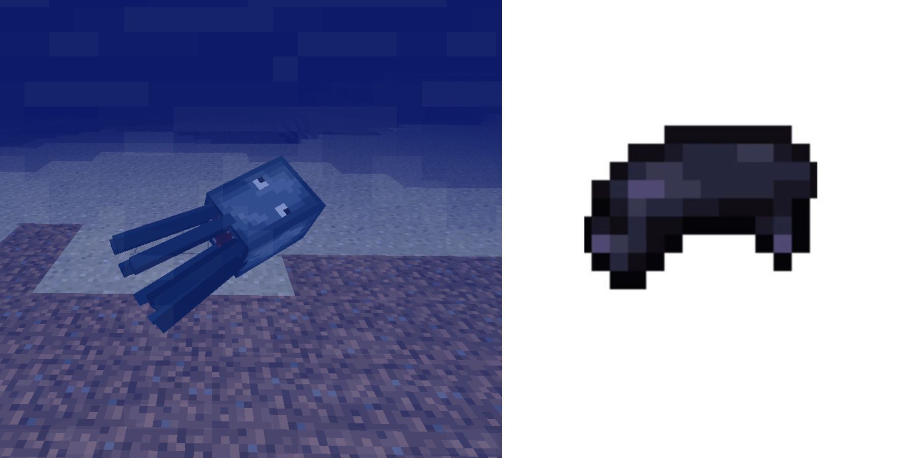 All dyes in Minecraft - Black Dye 