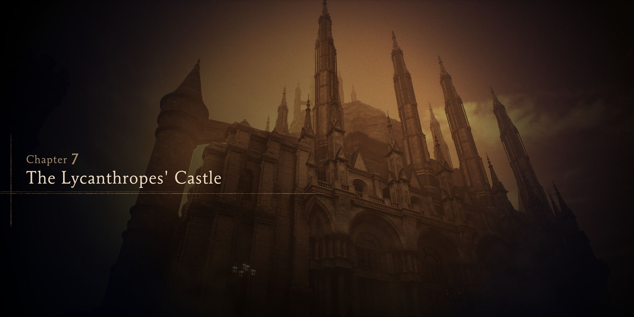 Title Card of Chapter 7, The Lycanthrope's Castle in Ninja Gaiden 2 Black.