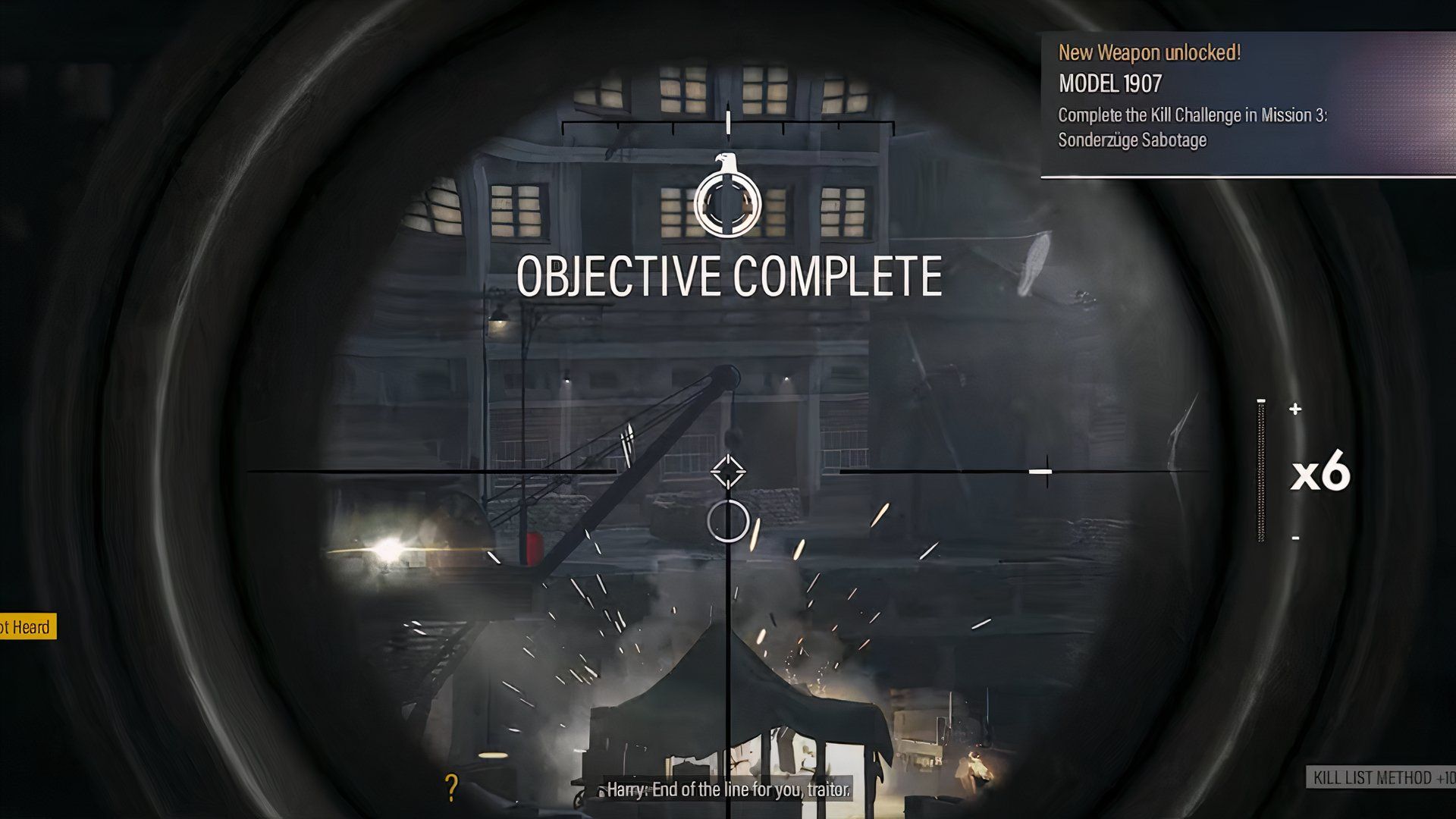 Mission 3 Kill Challenge in Sniper Elite: Resistance.