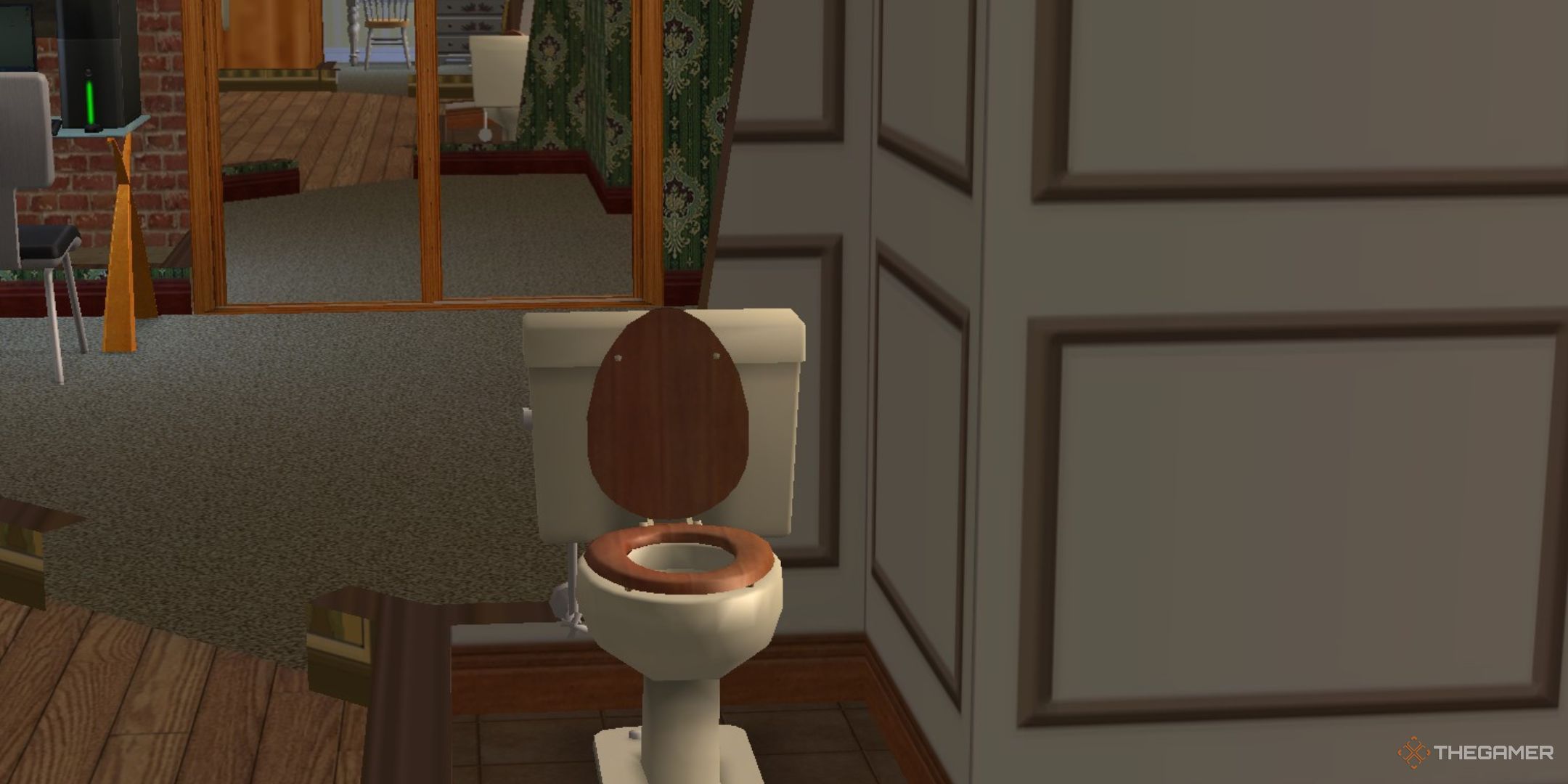 A toilet in The Sims 2.-1