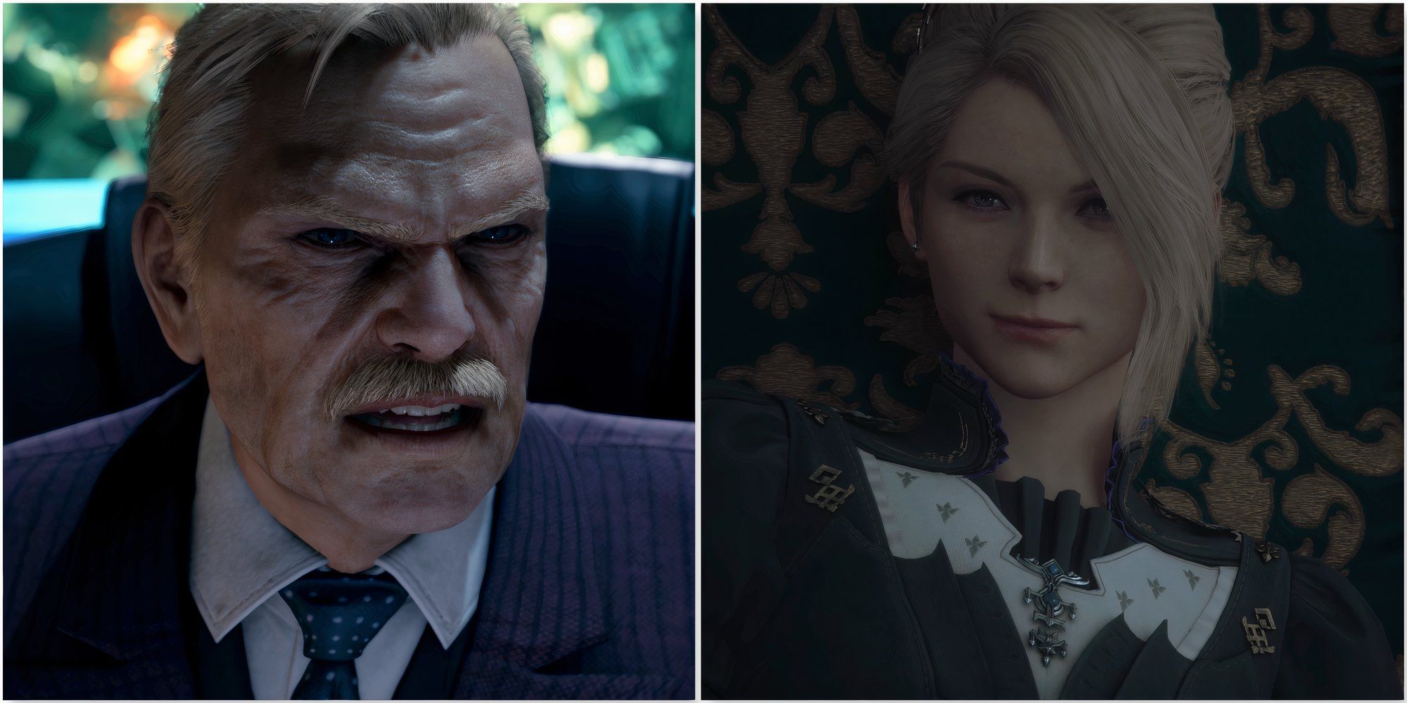 President Shinra in Final Fantasy 7 Remake and Anabella Rosfield inFinal Fantasy 16