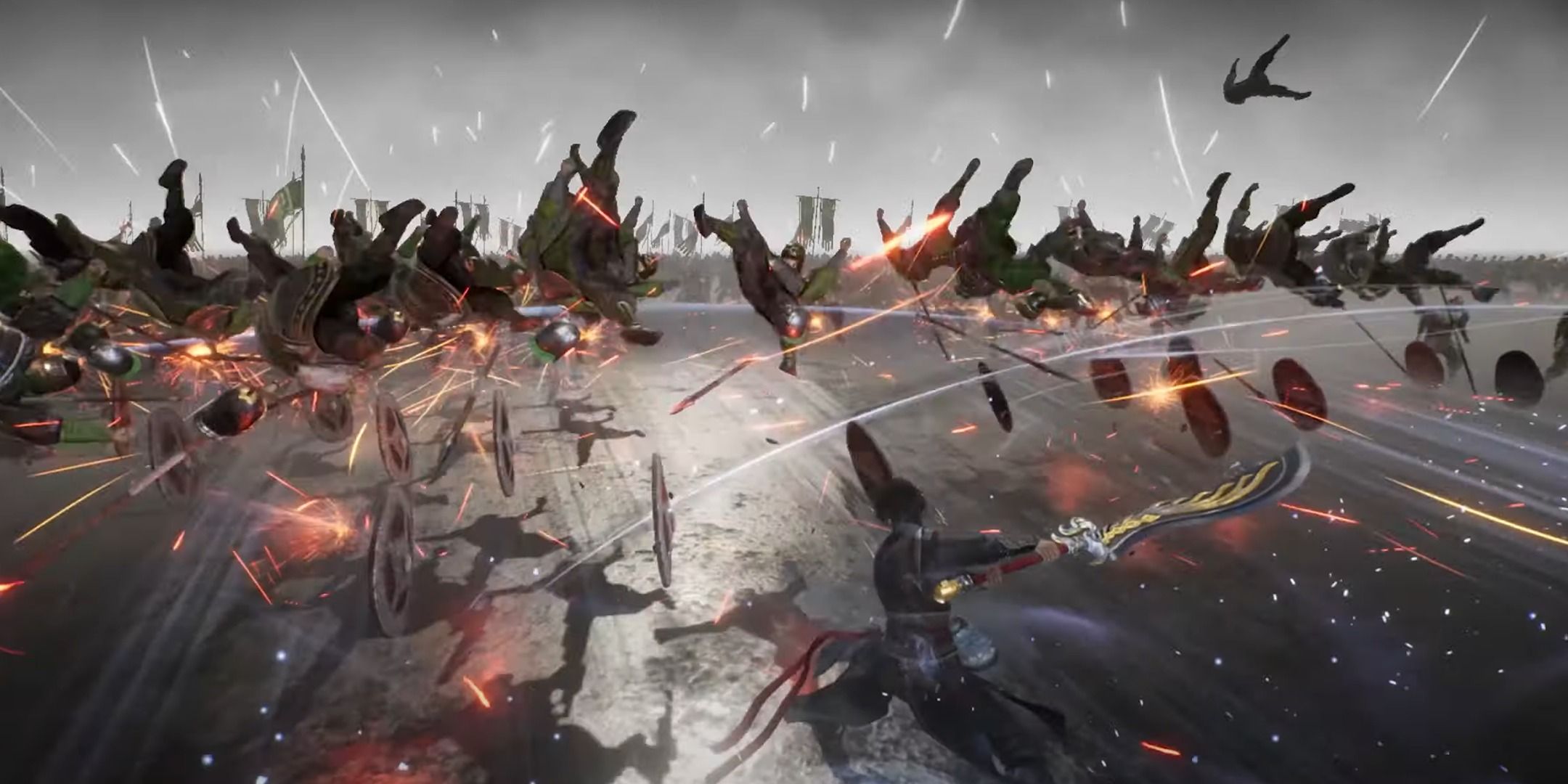 Executing the Ardent Aura Slash in Dynasty Warriors: Origins.