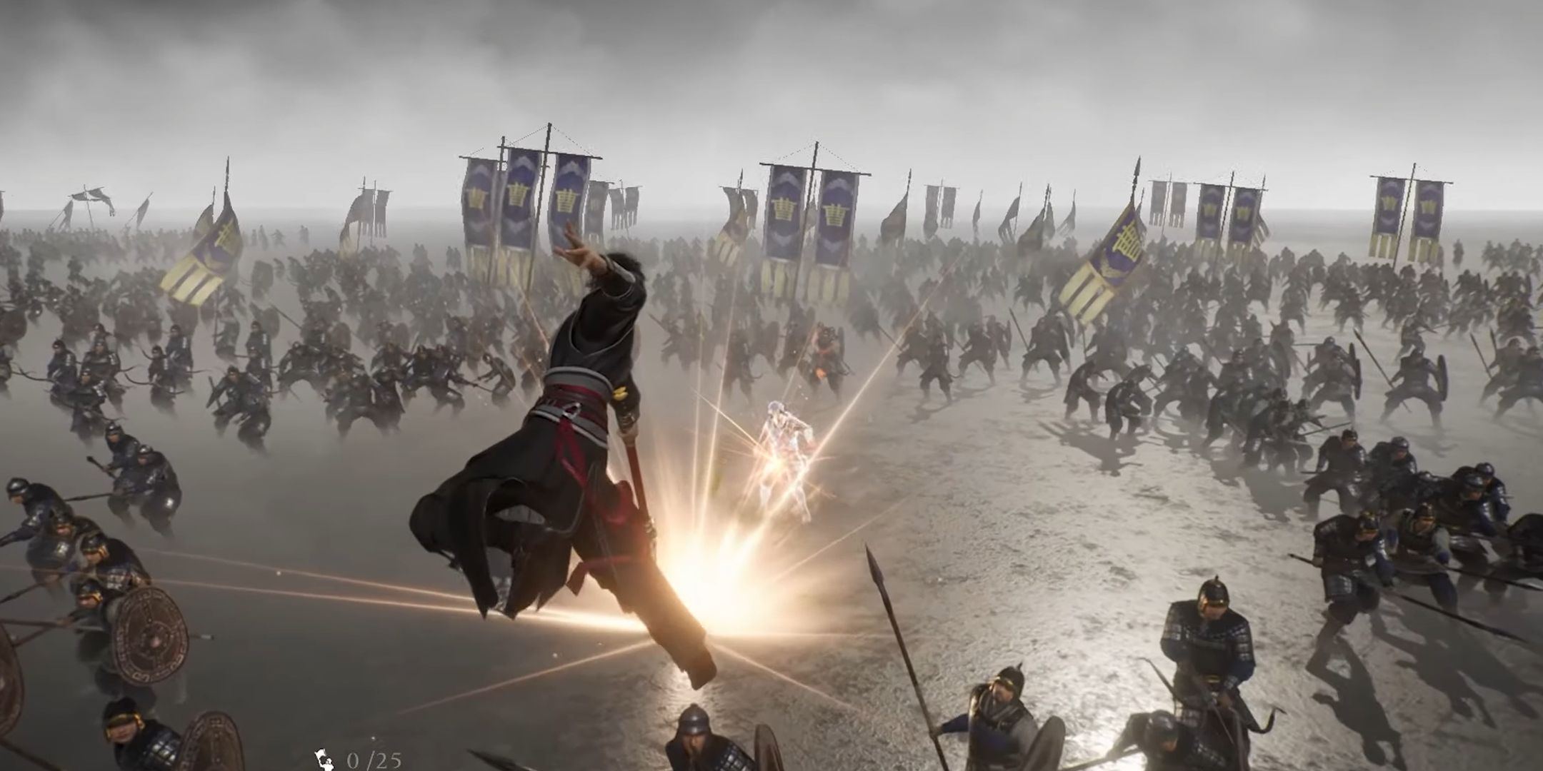 Executing the Earth Shatter in Dynasty Warriors: Origins.