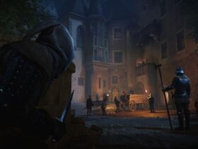 Sneaking behind a guard at night in Kingdom Come: Deliverance 2