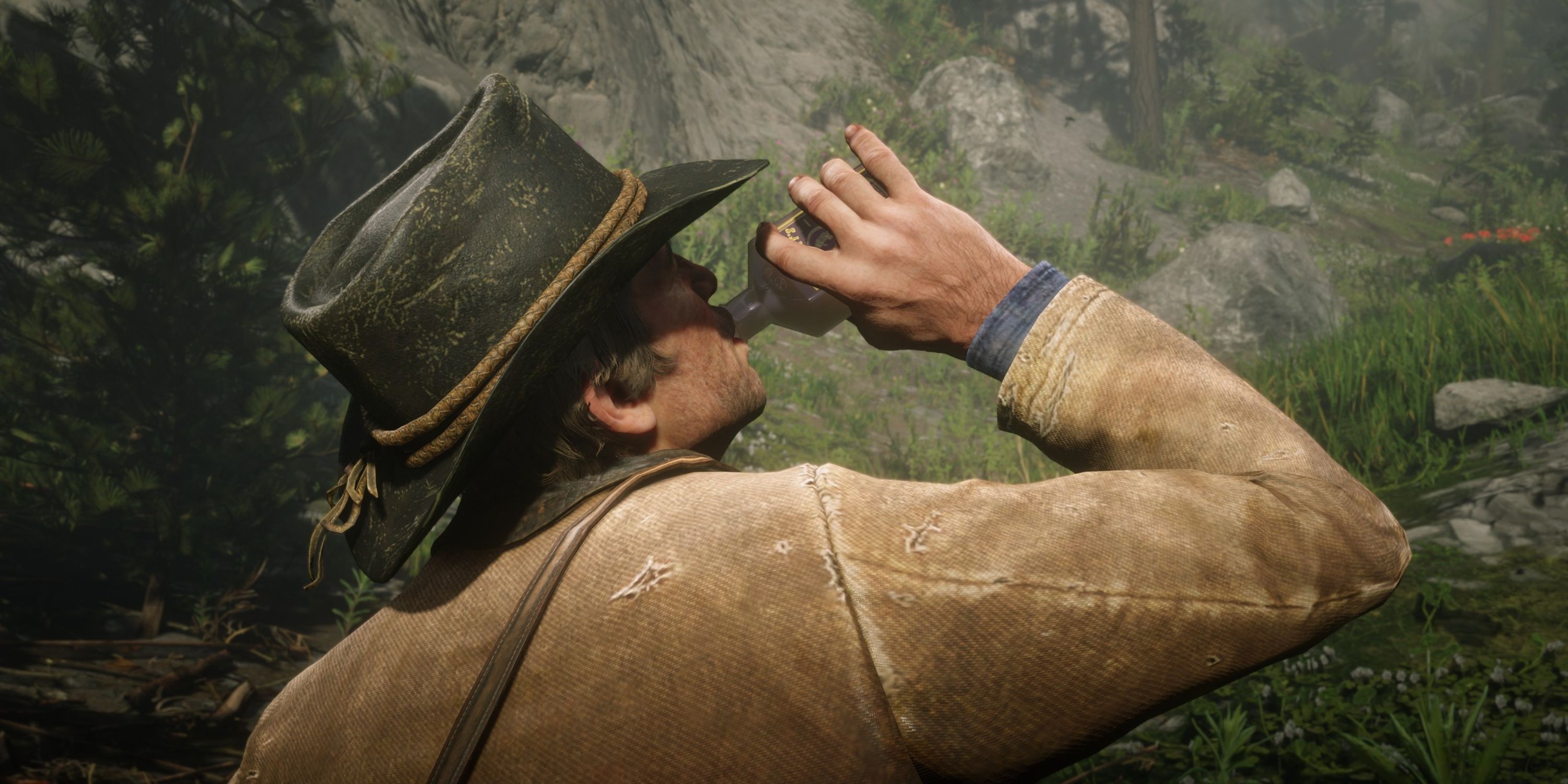 arthur drinks a health tonic