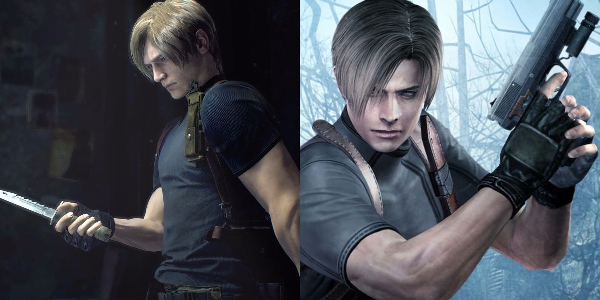 Leon in remake and the original