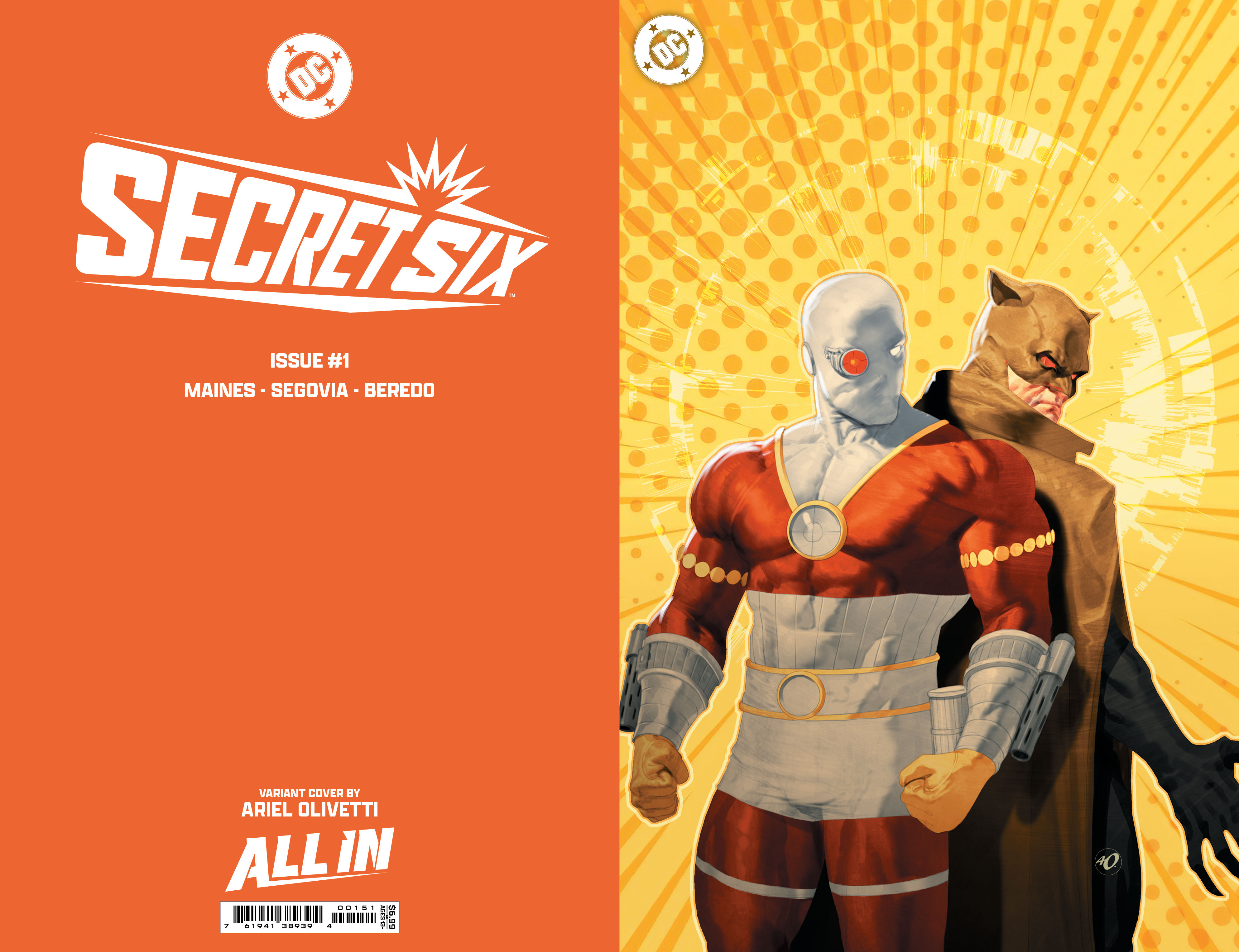 Arial Olivetti's variant cover for Secret Six #1.