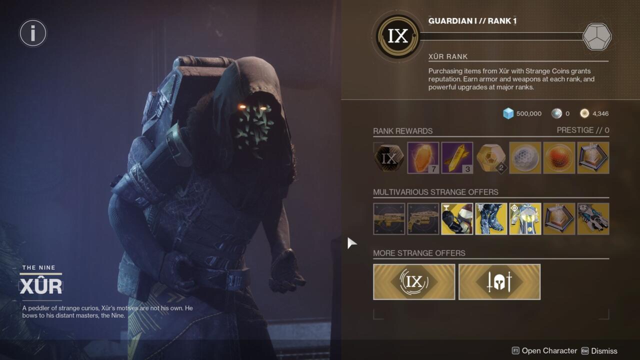 Xur's inventory