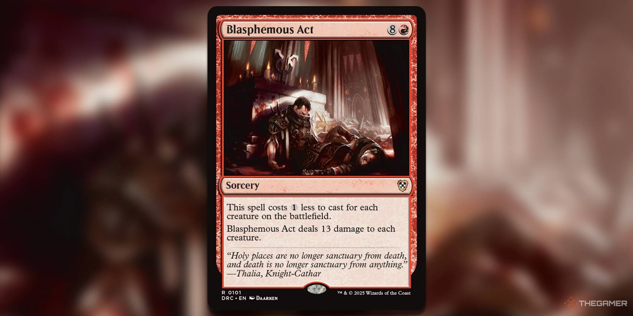 Image of Blasphemous Act card in Magic: The Gathering.