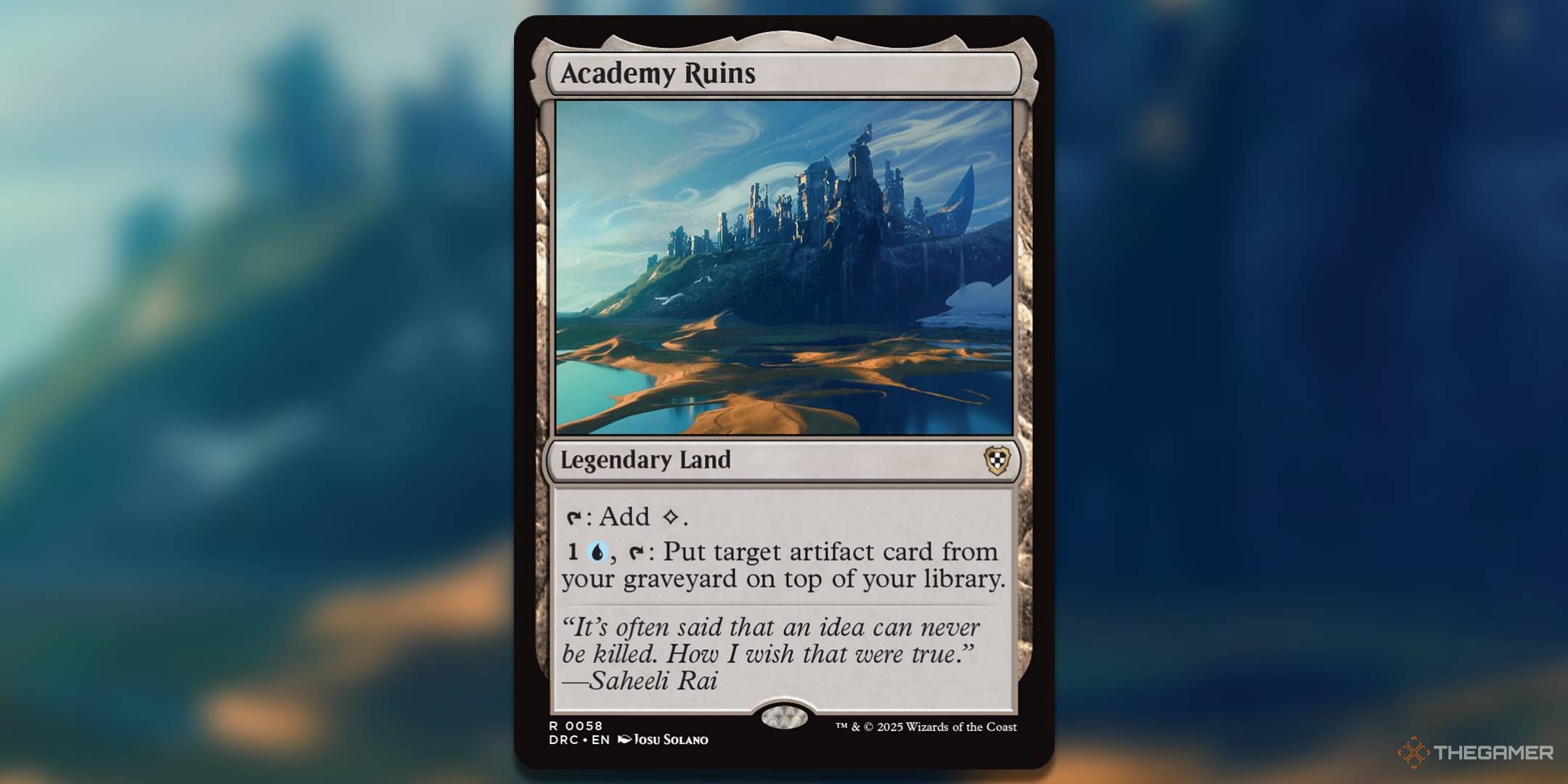 Image of Academy Ruins card in Magic: The Gathering.