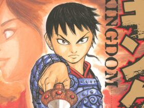 Xin stretching out his sword on the cover of Kingdom Vol. 1