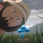 Common Side Effect still of Marshall with blue mushroom in foreground