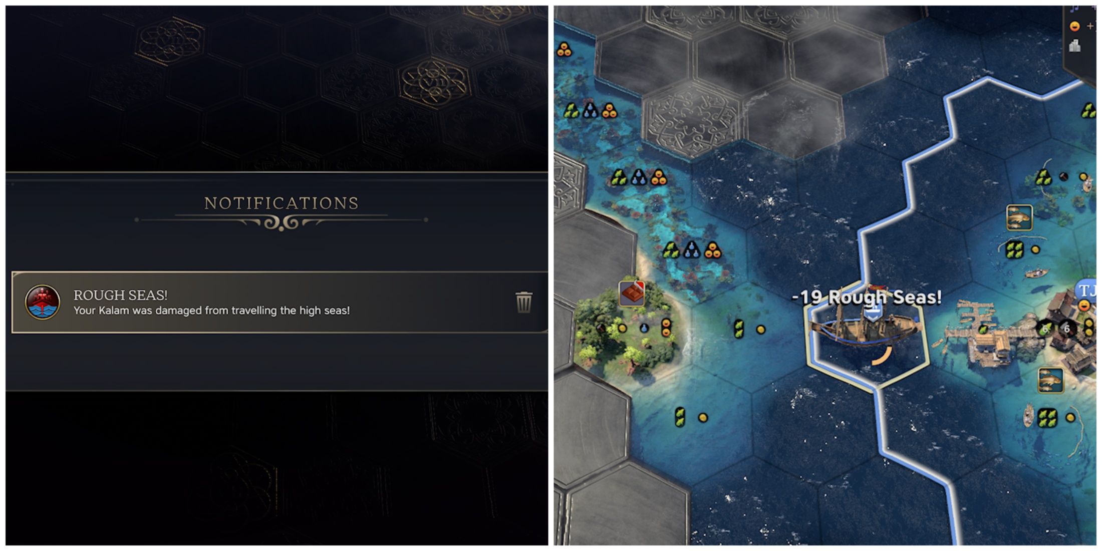 rough seas civ 7