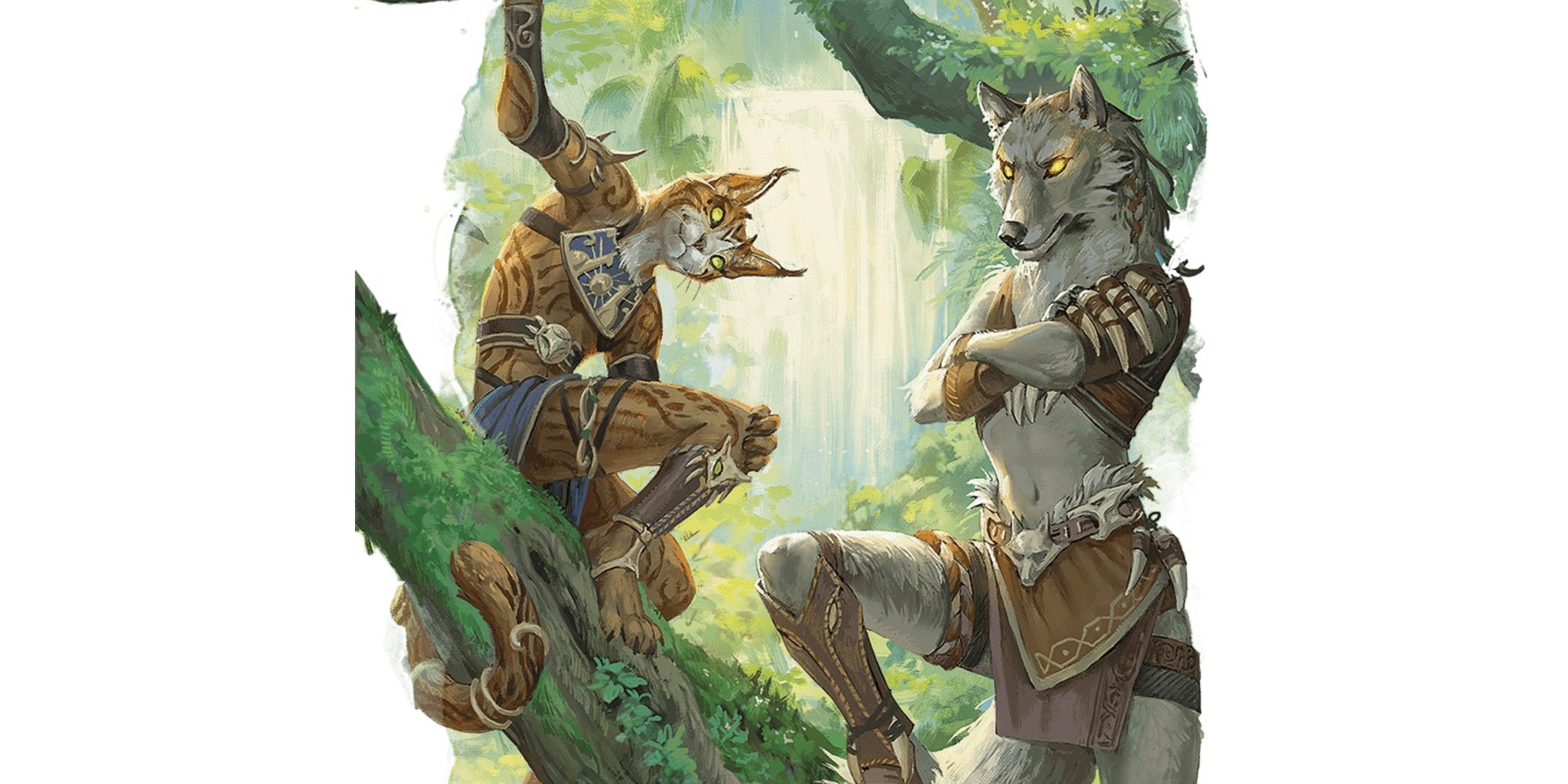 Dungeons & Dragons image showing two animal lords.