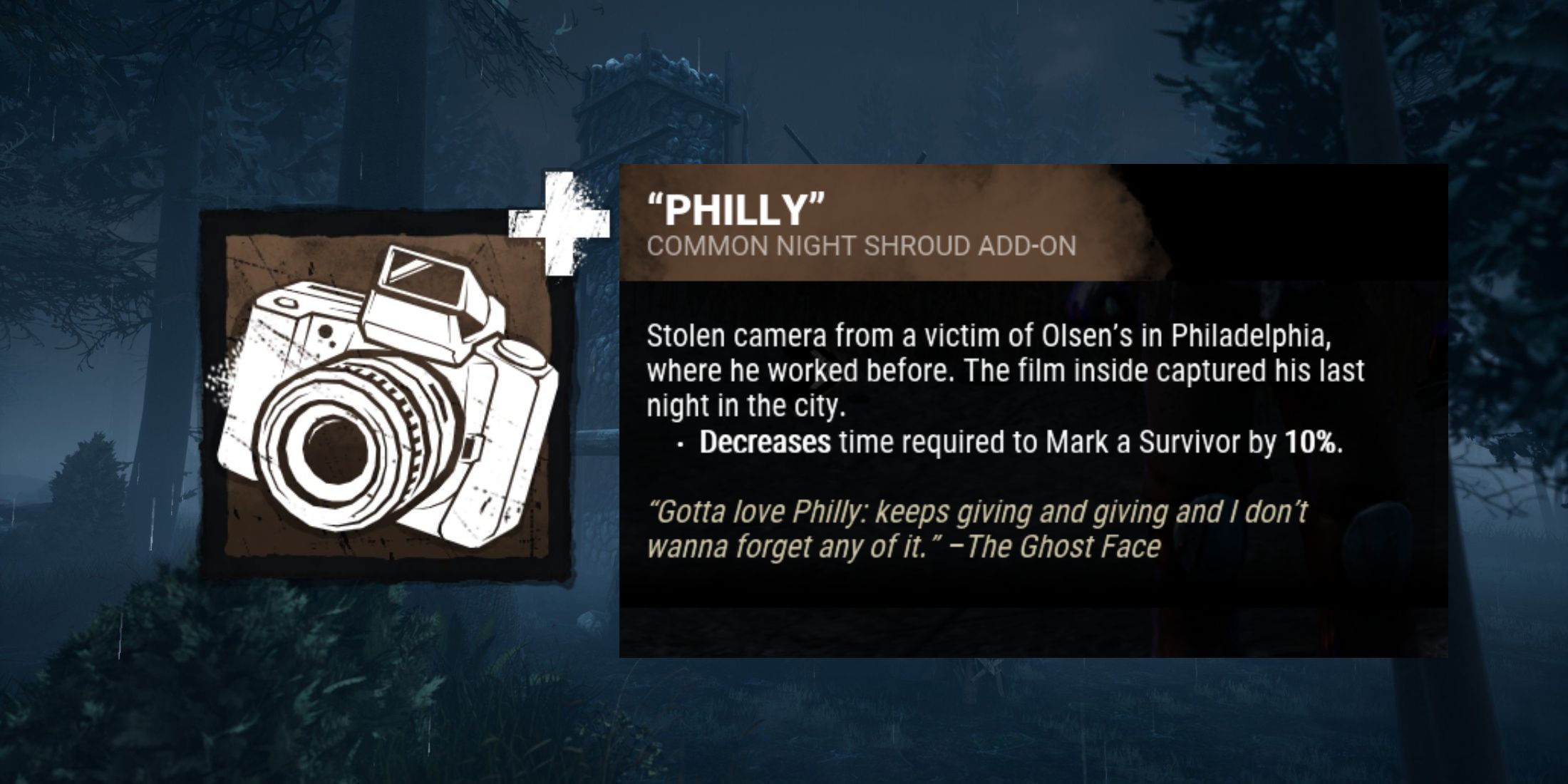 Ghost Face DBD Philly Add on