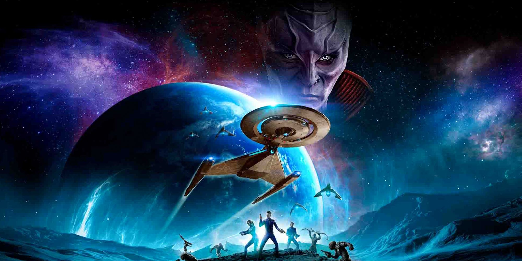 Star Trek Online promotional poster.