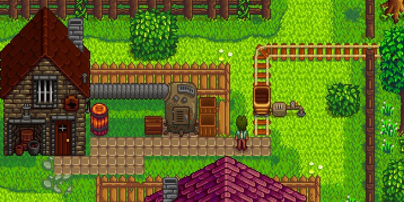 Stardew Valley Minecart Near Blacksmith Location