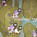 Infinity Nikki Abandoned District Windrider Mill cavern map location.