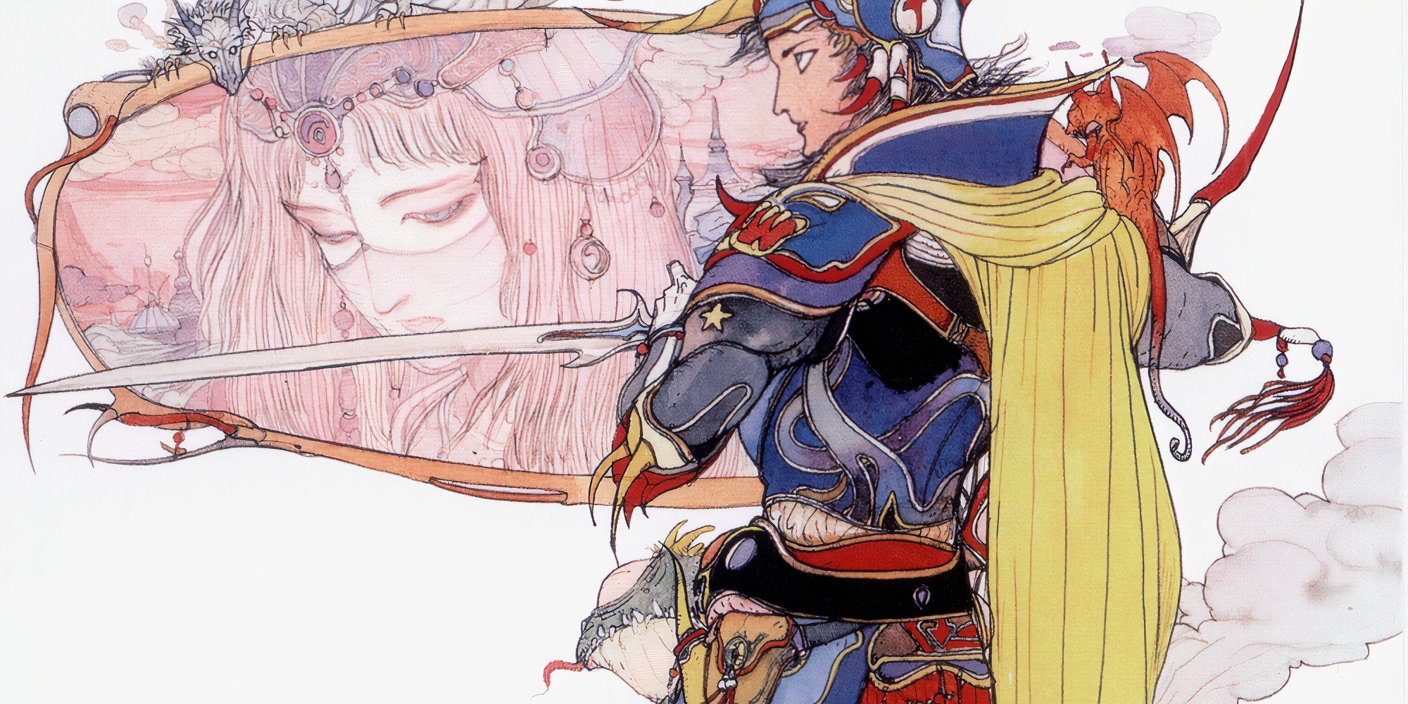 Promo art featuring characters in Final Fantasy