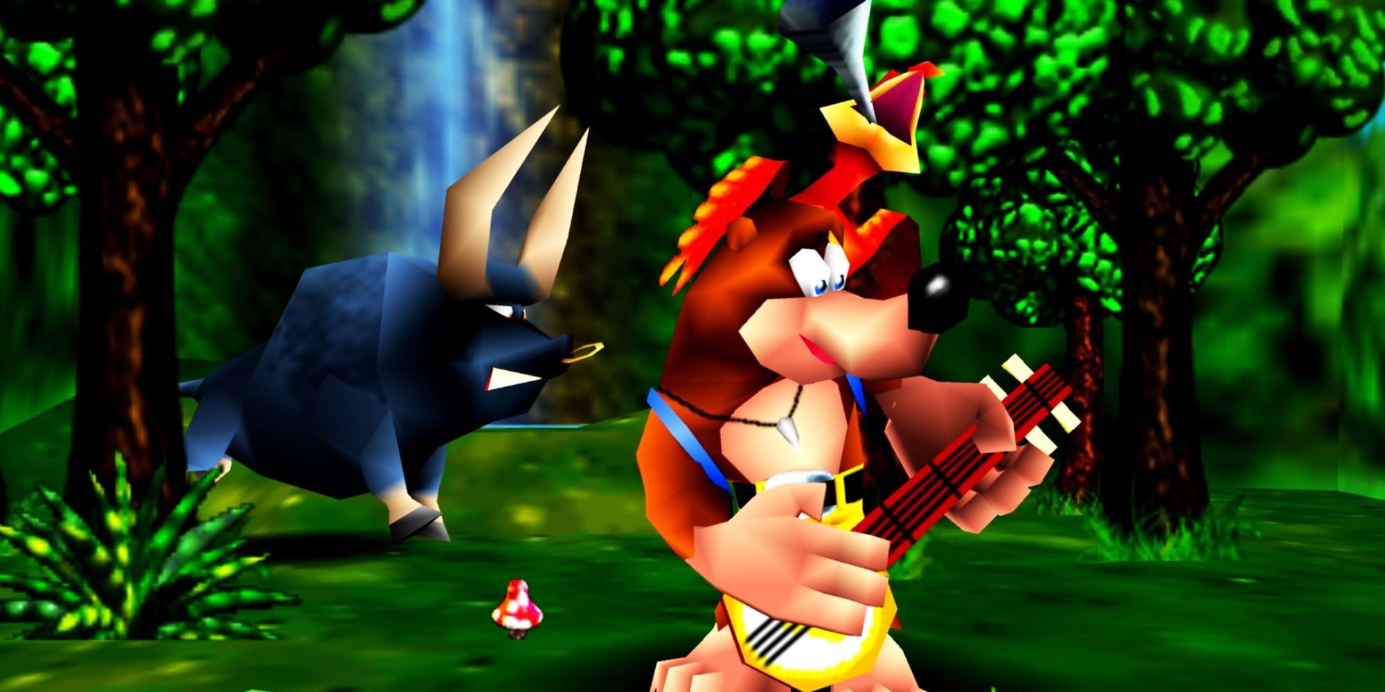 Banjo Kazooie Screenshot Of Banjo Playing Music.