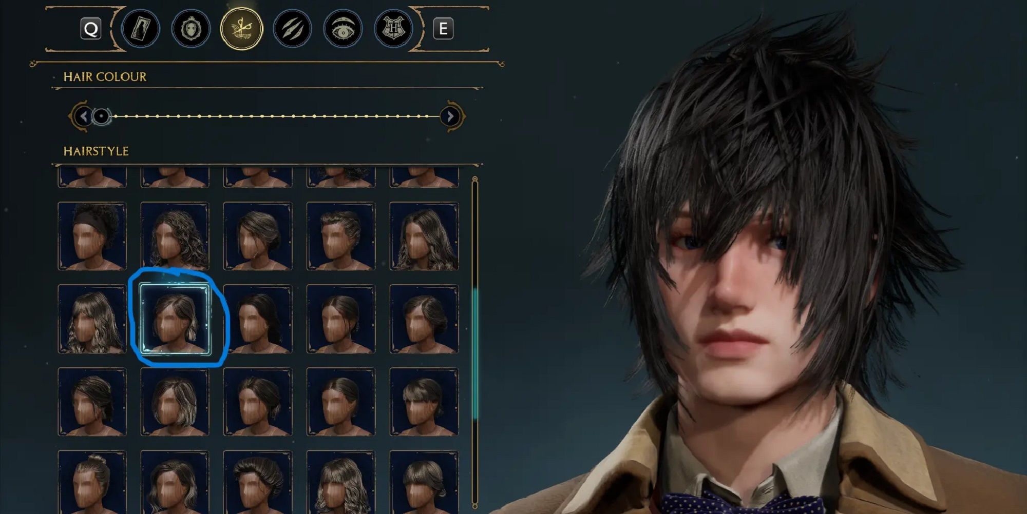 FFXV Hairs mod for Hogwarts Legacy