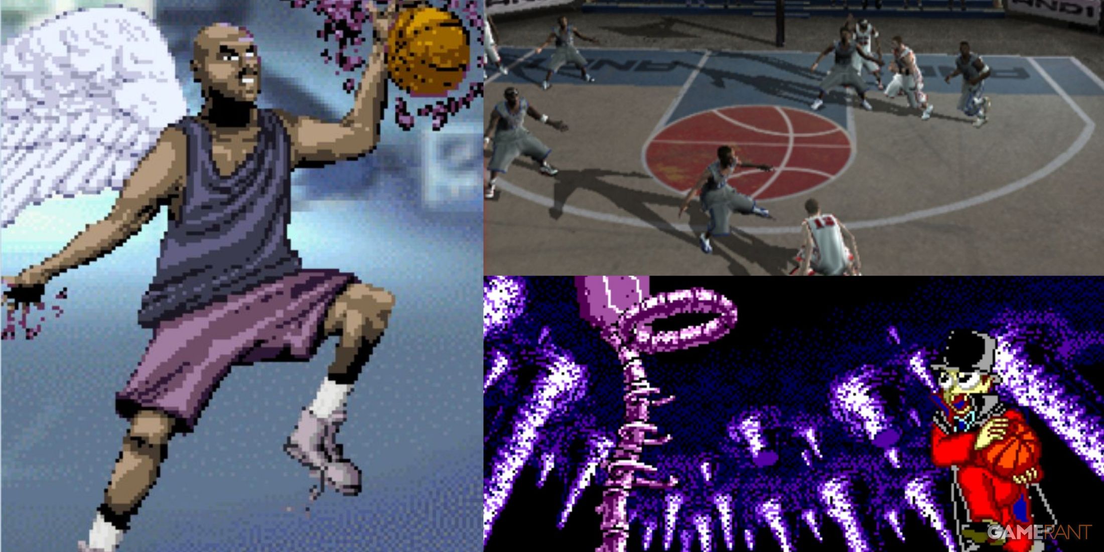 Barkley, Shut Up and Jam Gaiden, AND 1 Streetball, Basketball Nightmare