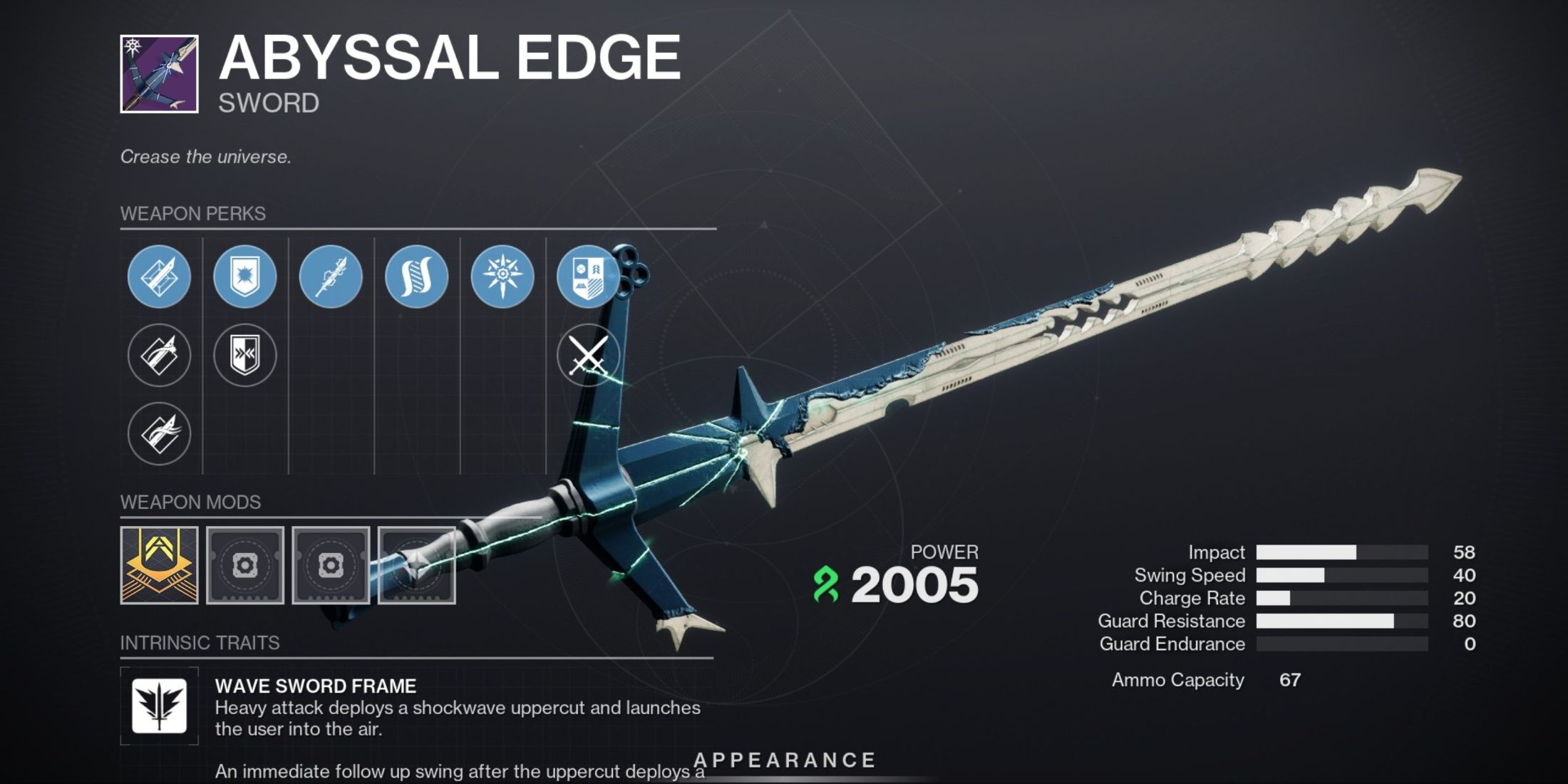 Destiny 2 Abyssal Edge