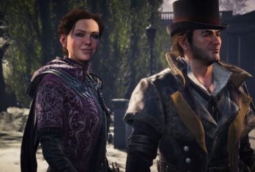 Assassin's Creed Syndicate screenshot of Evie and Jacob Fyre