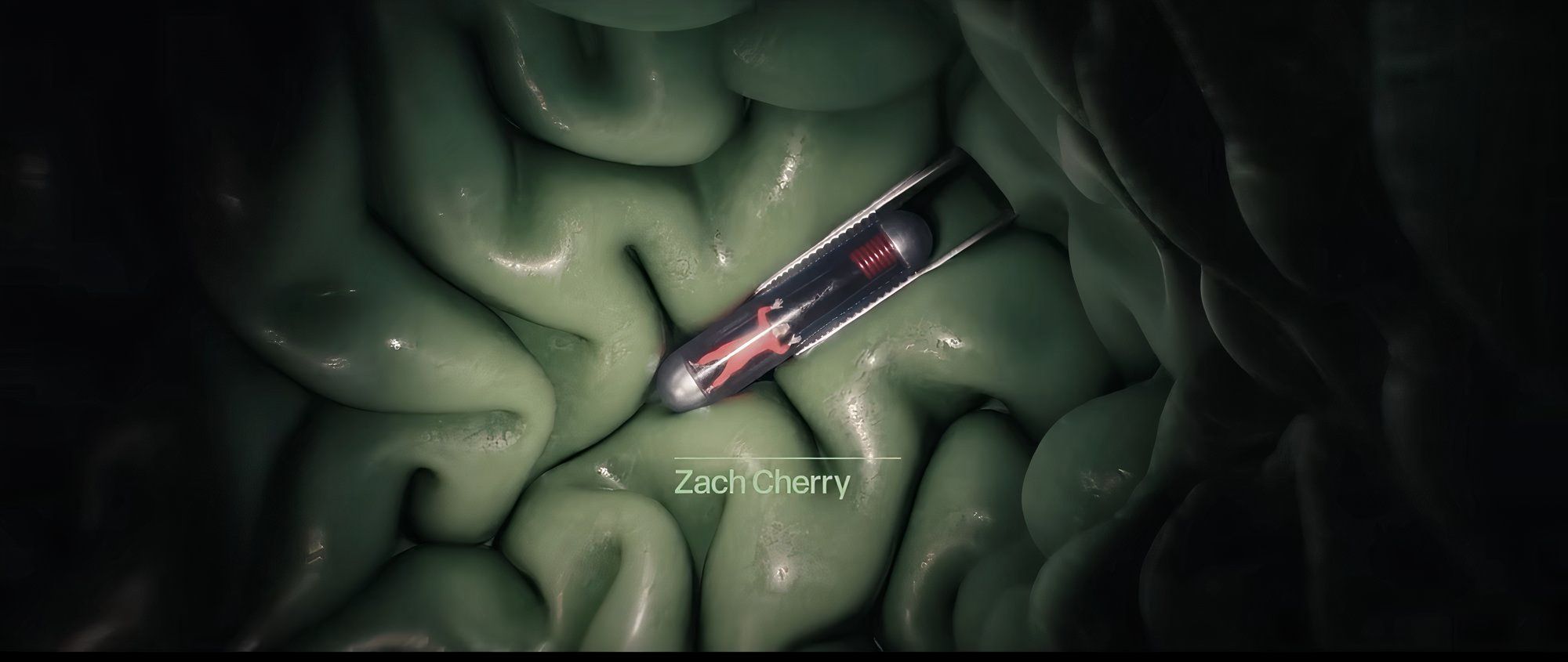 severance title sequence green brain