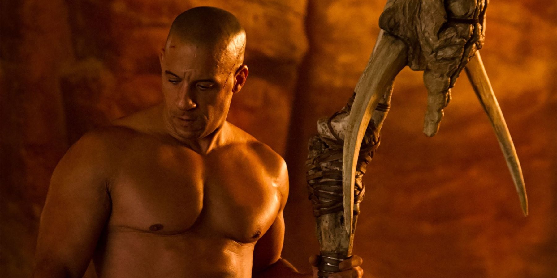 vin diesel shirtless in the desert