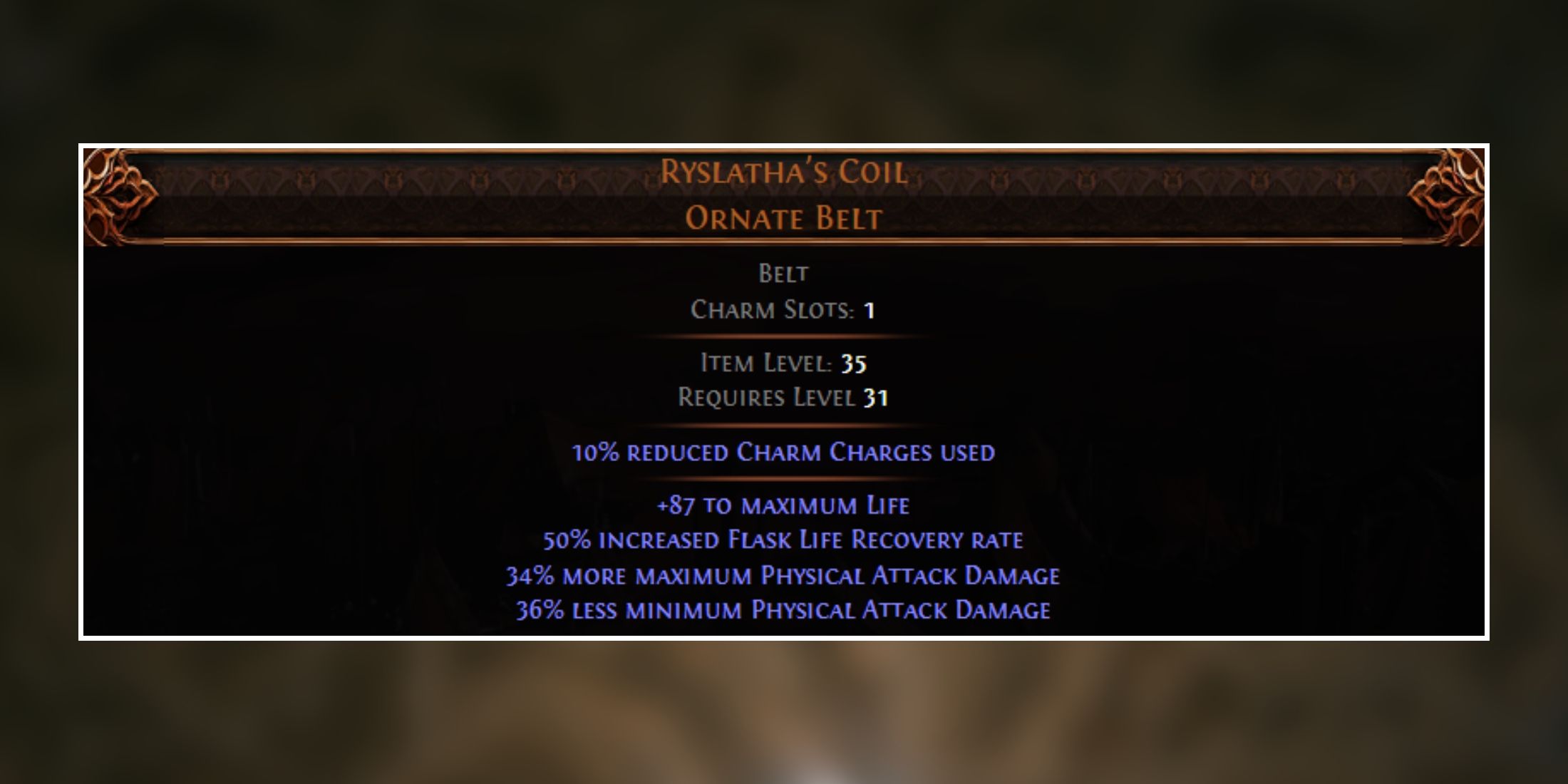 Ryslatha's Coil path of exile 2