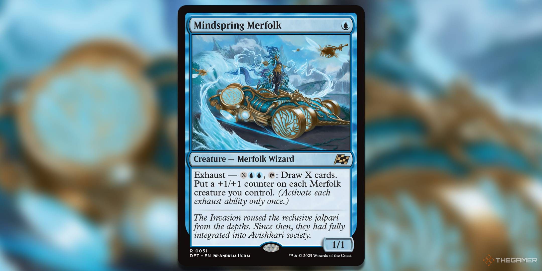 Image of Mindspring Merfolk card in Magic: The Gathering